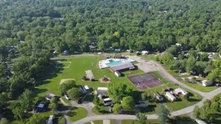 Woodsmoke Ranch Marseilles IL Aerial View [upl. by Nimsay]