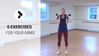 5 exercises to strengthen the arms  With dumbbells [upl. by Francie]