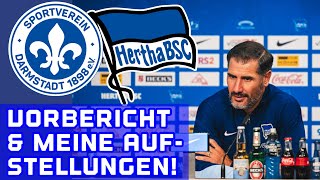 SV Darmstadt  Hertha BSC Vorbericht Auf der letzten Rille [upl. by Ellesij]