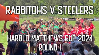 Rabbitohs v Steelers Round 1 Harold Matthews Cup 2024 [upl. by Anneirb]