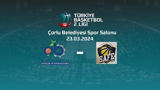 Çorlu Belediyesi – Çözüm Ankara Koleji Safe Spor TB2L Playoff Eleme Turu [upl. by Eimorej]