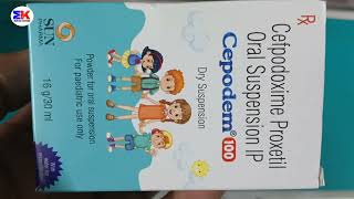 Cepodem 100mg Dry Syrup  Cefpodoxime Syrup  Cepodem Dry Syrup Uses Benefits Dosage Review in Hindi [upl. by Innattirb284]