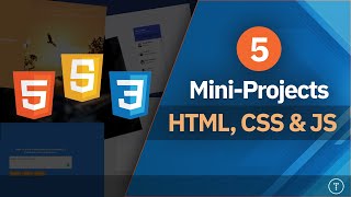 Build 5 Projects With HTML CSS amp JavaScript [upl. by Winifred]