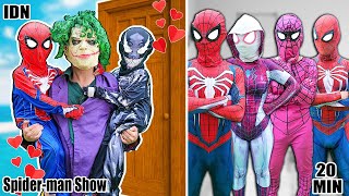 Aksi Spiderman KID SPIDER MAN menyelamatkan JOKER yang amnesia Aksi Kehidupan Nyata [upl. by Yaja]