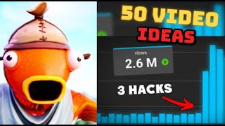 50 BEST Fortnite Video Ideas That Will Grow Your Channel in Chapter 5 [upl. by Rubetta34]