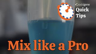 Mixing Liquids Using a Pipette Addgene Quick Tips [upl. by Arriec]