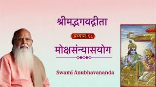 Bhagavad Gita  Hindi  Chapter 18  Talk 1  Swami Anubhavananda [upl. by Haim]