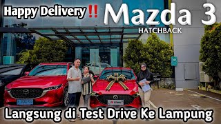 Delivery Unit Langka Mazda 3 Hatchback  Warna Soul Red Crystal  Ke Sultan Lampung [upl. by Jaddan]