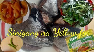 simpleng sinigang na isdayellowfin fish sinigang recipe panlasang pinoy [upl. by Alyaj]