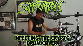 INFECTING THE CRYPTS  SUFFOCATION  Drum Cover suffocation drumcover abahandris [upl. by Bilak201]