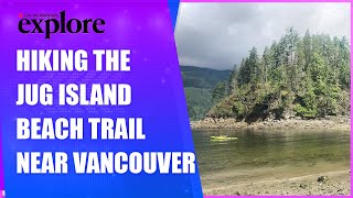 Hiking to Jug Island in Belcarra Regional Park  Easy Adventures near Vancouver BC [upl. by Lexis]