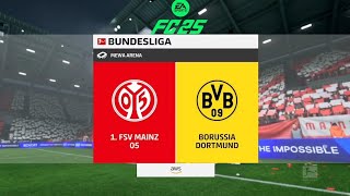 1 FSV Mainz 05 vs Borussia Dortmund Bundesliga 2425 9 NOV ⚽ EA FC 25 eafc25 easportsfc [upl. by Ardeen148]