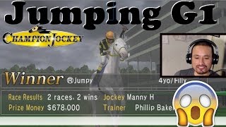 Winning a jumping Race in Champion Jockey G1 Jockey amp Gallop Racer [upl. by Allevon]