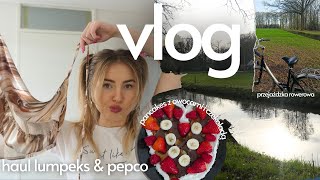 vlog 🌼  haul z lumpeksu amp pepco  pancakes z owocami 🥞  zakupy z Polski [upl. by Dlonyer461]