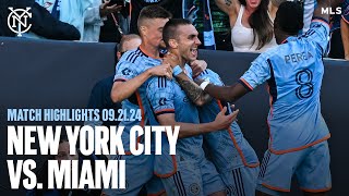 Match Highlights  New York City FC 11 Inter Miami CF  September 21 2024 [upl. by Anitnerolf48]