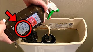 Dump Hydrogen Peroxide into your Toilet Tank amp WATCH WHAT HAPPENS 💥 better than vinegar [upl. by Nylknarf]