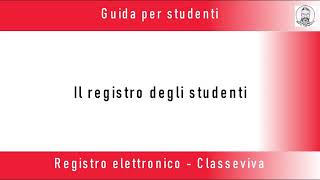 Presentazione del registro elettronico Classeviva con account studente [upl. by Aerdnahc]