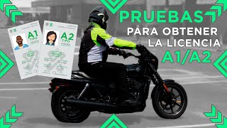 Pruebas de la Certificación para conducir motocicleta en la Ciudad de México  Licencias A1 y A2 [upl. by Zephaniah]