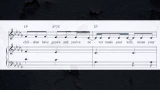 Regina Spektor Ghost of Corporate Future  With Sheet Music [upl. by Ap]