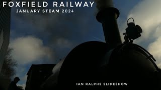 JANUARY STEAM 2024 AT FOXFIELD RAILWAY KERR STUART 4388 CHARTER TRAINS IAN RALPHS SLIDESHOW [upl. by Haelhsa]