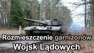 Rozmieszczenie garnizonów Wojsk Lądowych Komentarz gdziewojsko [upl. by Nagear415]