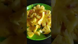 pineapple reciperecipefoodcookingviralviralvideovlogshortsvideobreakfasttrendingshorts [upl. by Jaquelyn]