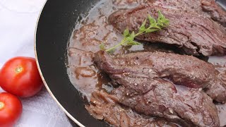 Recette  Onglet à léchalote [upl. by Lapointe]