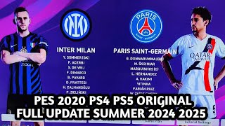 TUTORIAL UPDATE PATCH OPTION FILE PES 2020 PS4 PS5 ORIGINAL SEASON SUMMER 2024 2025  BRI LIGA 1 [upl. by Mancino]