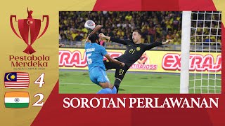 Malaysia 42 India  Pesta Bola Merdeka 2023 [upl. by Anitserp383]