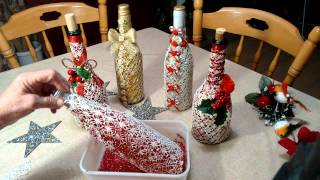 Exquisitely decorated wine bottle [upl. by Kciremed]