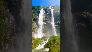 Cascate dell Acquafraggia paesaggio incantato in Valchiavenna hiking Italia [upl. by Adlez]