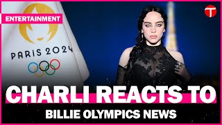 Charli XCX reacts to Billie Eilish closing Paris 2024 Olympics [upl. by Nivrac]