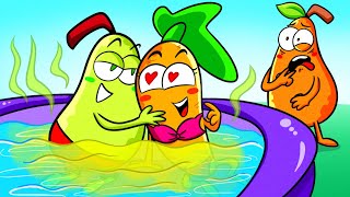 Best Waterpark Fails  Awkward Situations by Pear Couple [upl. by Alahcim315]