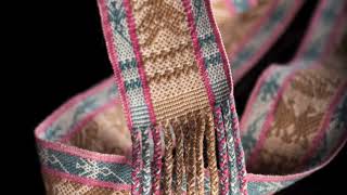 Fine Textile with Zapotec Indigenous Patterns Backstrap Loomed Belt [upl. by Ahsiyk]