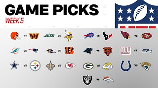 Week 5 Game Picks [upl. by Joshia]