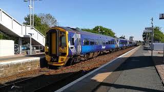 5 car Class 158 amp 170 depart Dyce 26th May 2018 [upl. by Izak840]