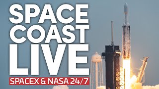 Space Coast Live Major Storm Milton  247 Views of NASA SpaceX Falcon 9 Operations and Starship [upl. by Behlau]