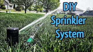 The BEST DIY Sprinkler System  Lawn Irrigation  Quick Snap [upl. by Htaek451]