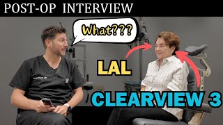 Patient Interview after having both the Clearview 3 amp LAL after LASIK [upl. by Arv]