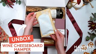 Wine Cheeseboard Hamper  Christmas Hampers 2023 I Hampers With Bite [upl. by Hiett]