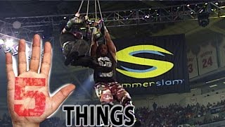 5 incredible SummerSlam Facts  5 Things [upl. by Erbes438]