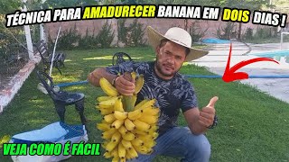 Como amadurecer banana com maracujá  técnica que amadurece em dois dias [upl. by Ainesy]