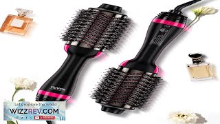 VEVOR Hair Blow Dryer Brush Ionic Hair Styler Volumizer with 295quot Oval Review [upl. by Eerized]