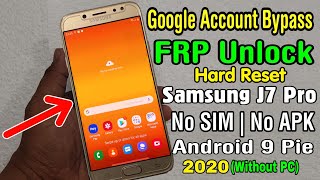 Samsung J7 Pro SM J730 Hard Reset amp FRP Bypass 2020  No SIM PIN Lock║No APK Install Without PC [upl. by Dwan]