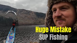 I Lost a HUGE PB Trout at my Paddleboard Wild Trout Fishing Scotland [upl. by Sperry]