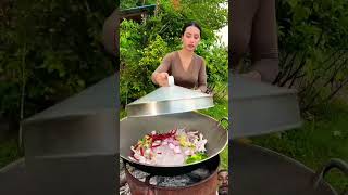 Chicken feet with salad cook recipeshortvideoshortsfood [upl. by Ycaj115]