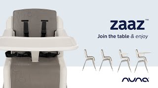 Nuna ZAAZ  Join the table amp enjoy  High Chair  Features [upl. by Danielson]