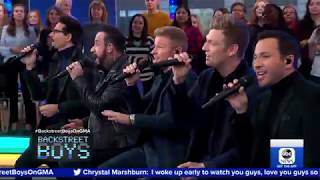 BSB Sing No Place on GMA BSBDNA [upl. by Etnovad]