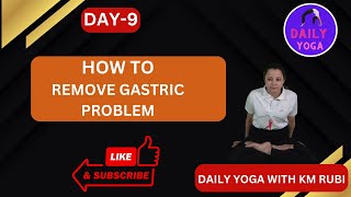 15 min Yoga for Indigestion Bloating Gastric Issues and IBS gastricglands dailyyogawithkmrubi [upl. by Rudyard]