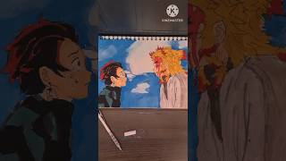 Drawing rengoku death scene part2 masterartist art masterart artdrawing artdrawing demonslayer [upl. by Quartas233]